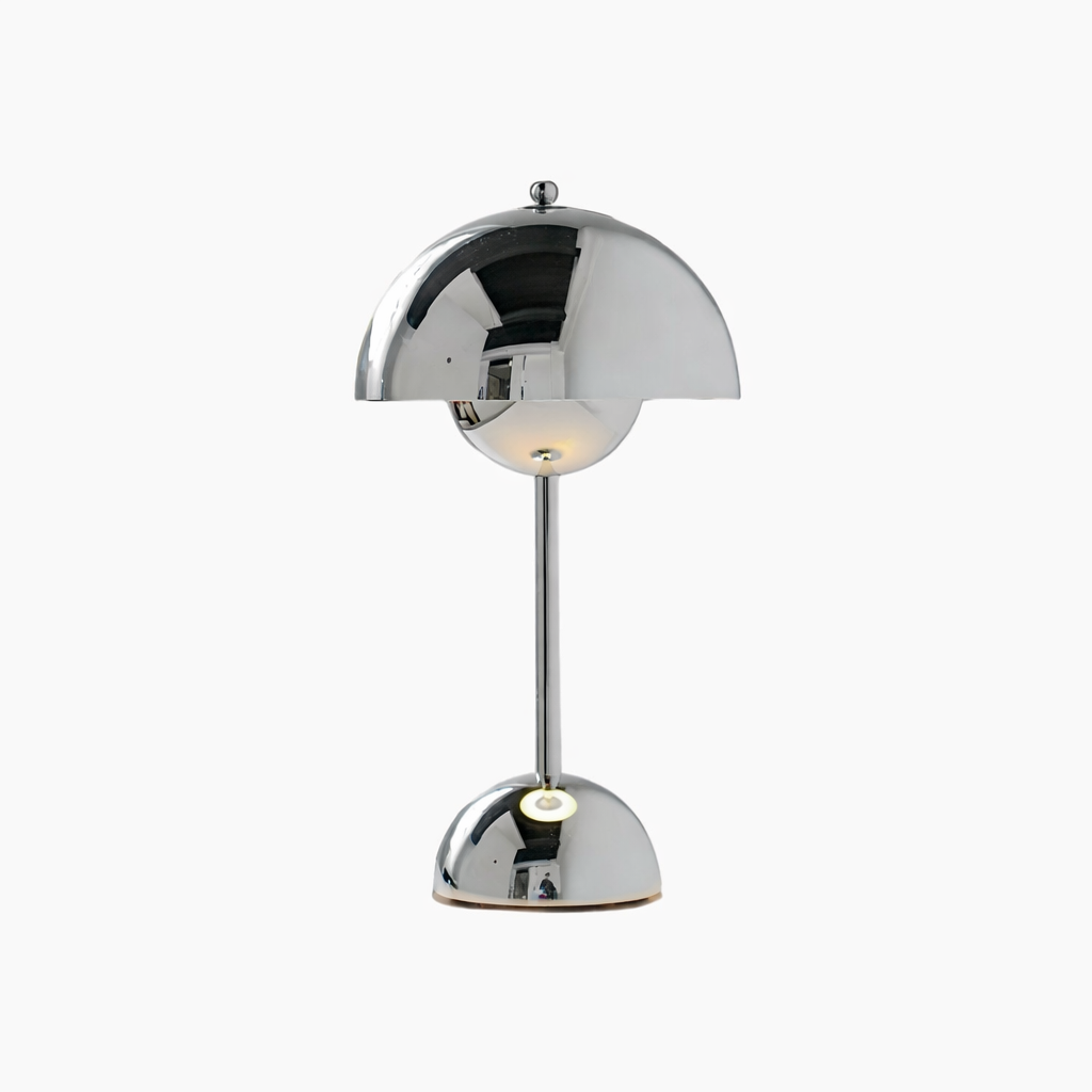 CELARO - Modern Bordslampa i Blank Metall