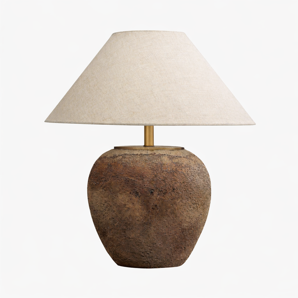 SORA – Japandi Bordslampa i Naturmaterial