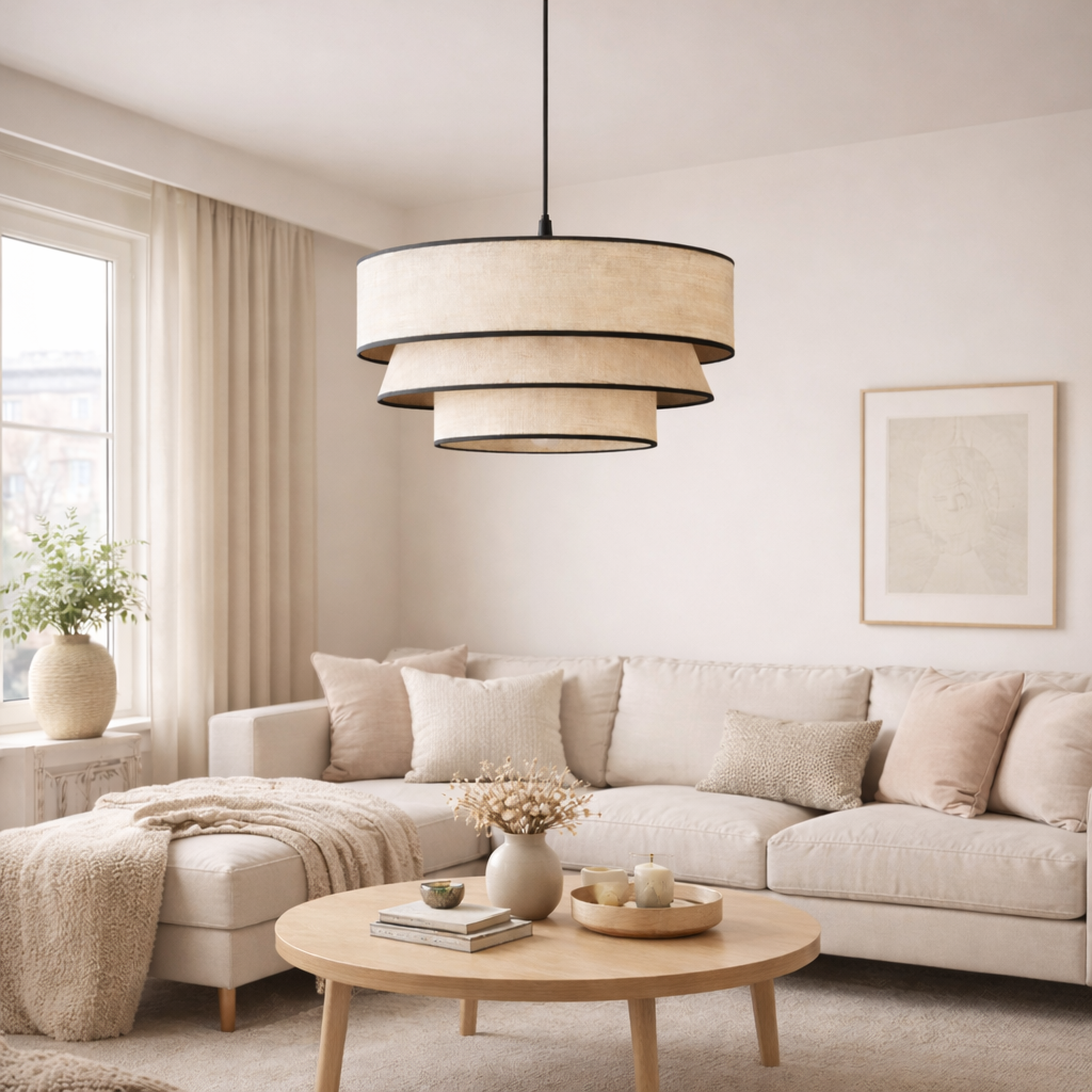 SERENA - Elegant Taklampa i Textil