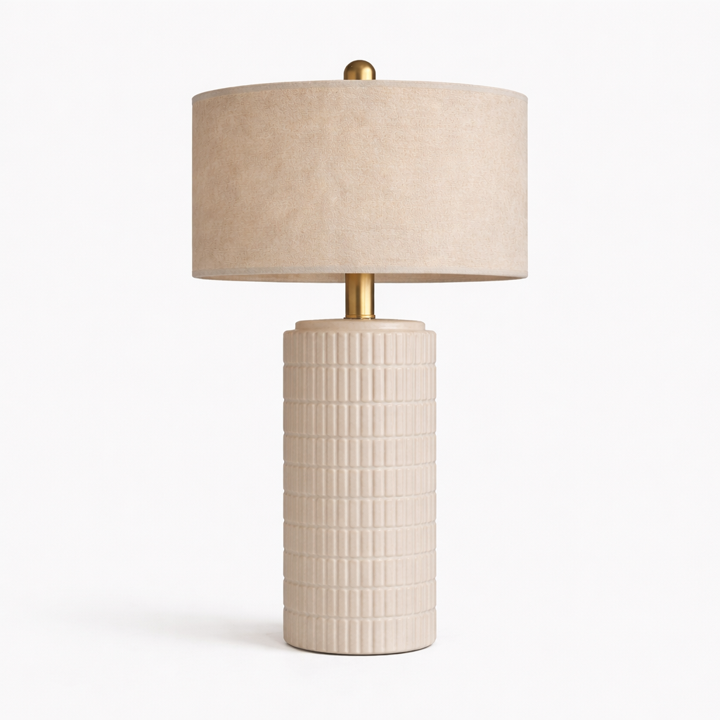 TERRA - Elegant Bordslampa i Keramisk Struktur