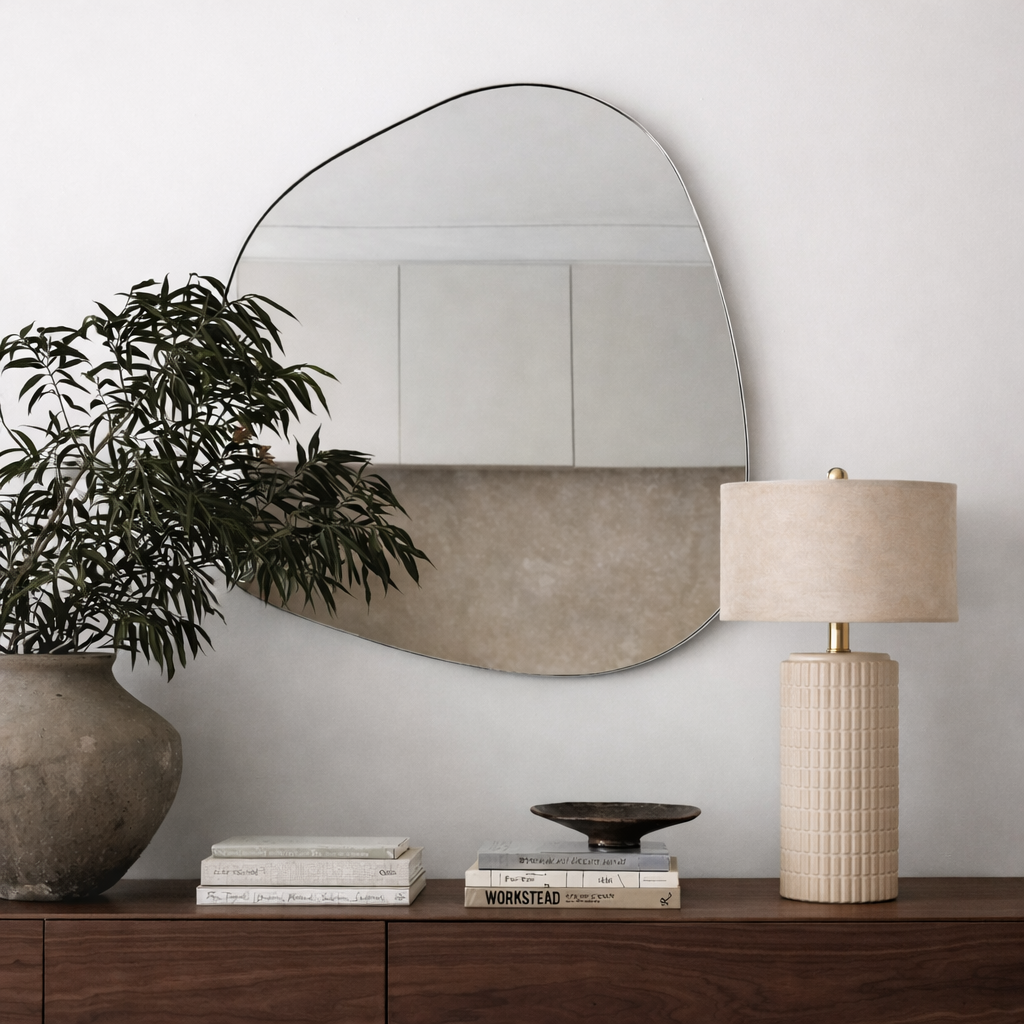 TERRA - Elegant Bordslampa i Keramisk Struktur