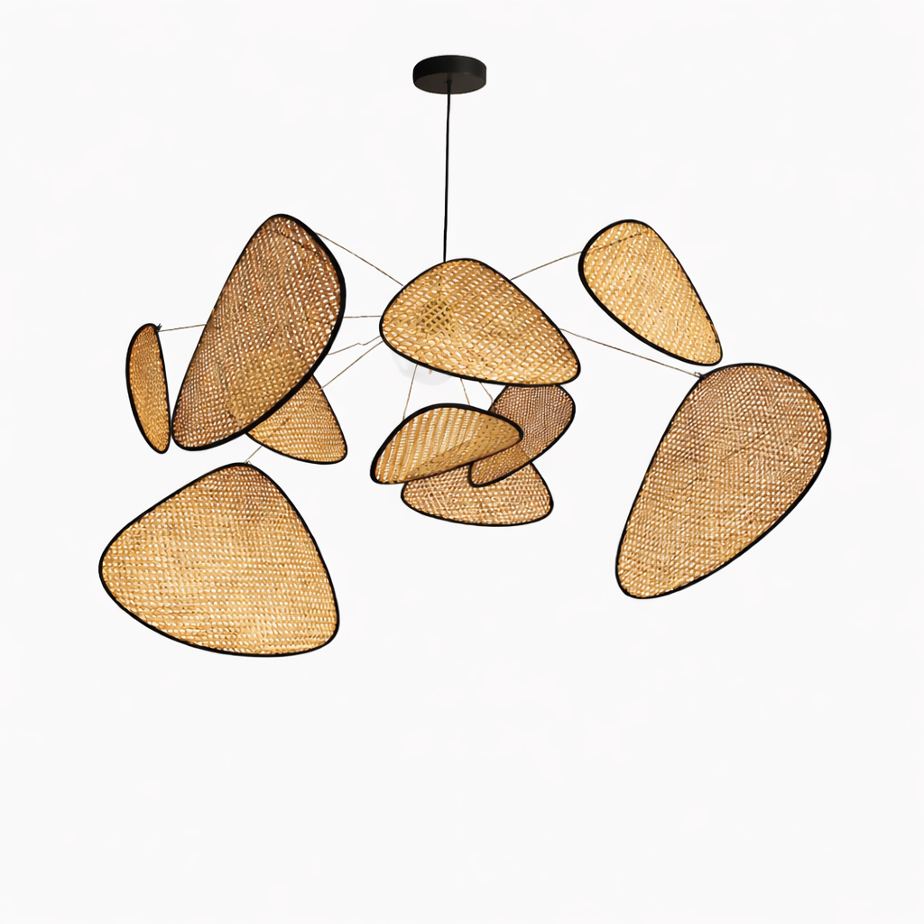 LUMIRA - Skulptural Taklampa i Naturmaterial