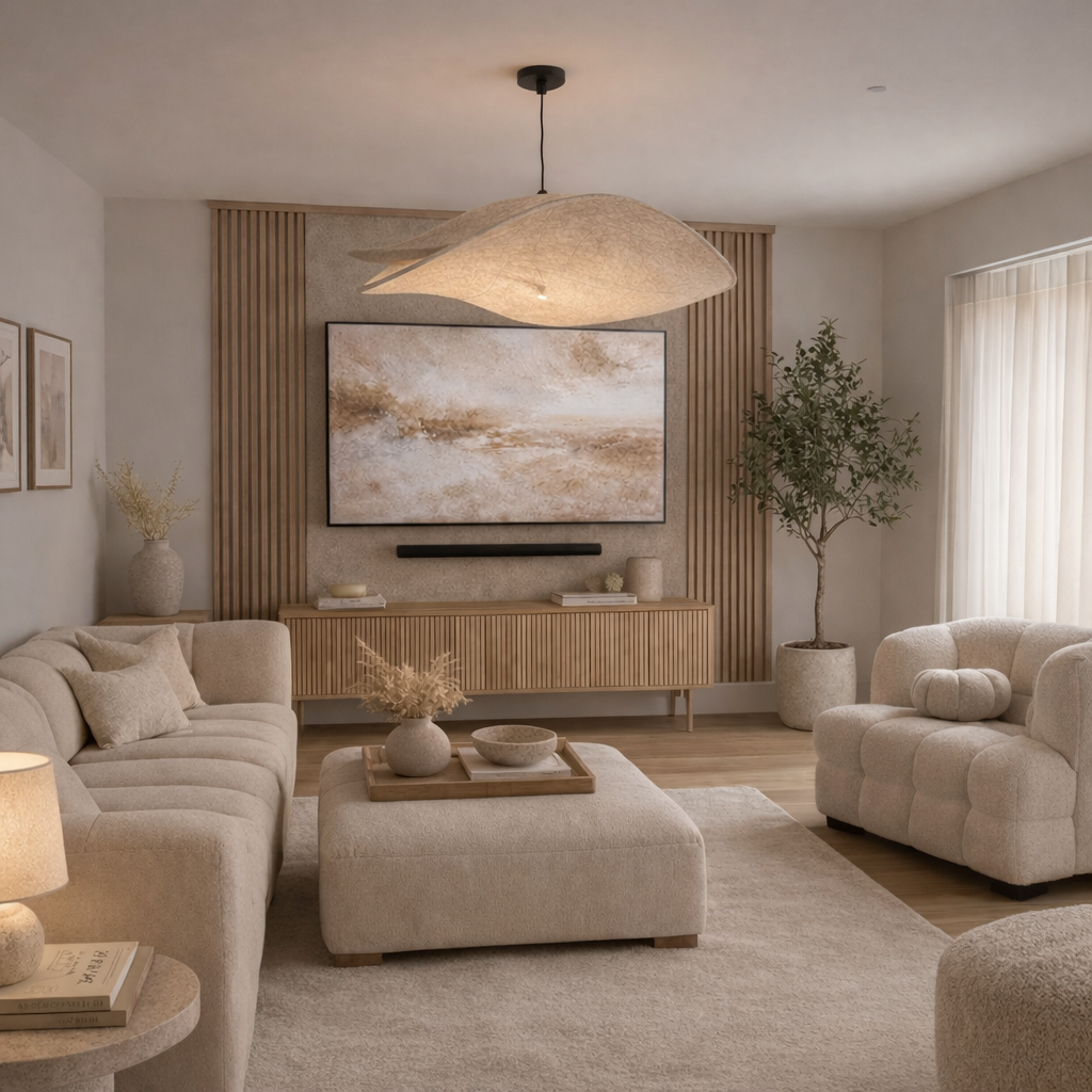 Taklampa SERA – Modern Japandi Pendellampa