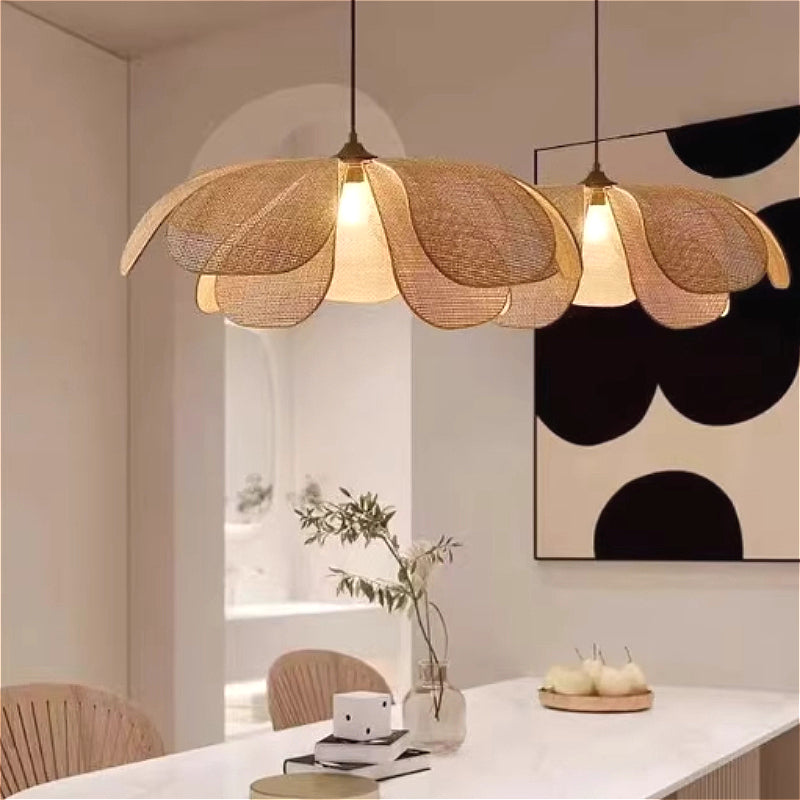 FLORIA - Handvävd Taklampa i Japandi Stil