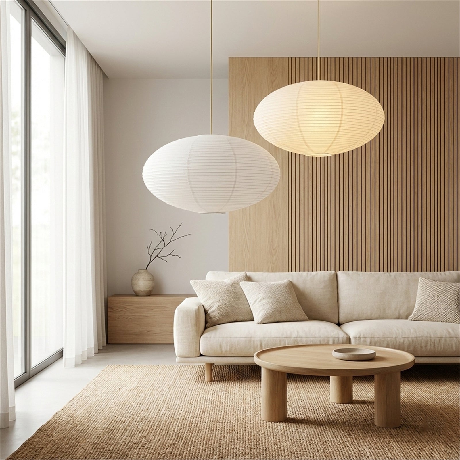 AKARI - Japansk Rislampskärm 45 cm