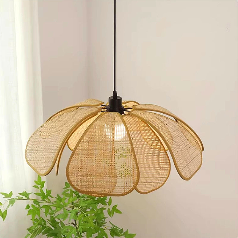 FLORIA - Handvävd Taklampa i Japandi Stil